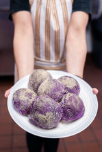 Load image into Gallery viewer, Filipino Ube Cheese Pandesal | Fresh Baked with LOVE - 6 Pieces Per Order