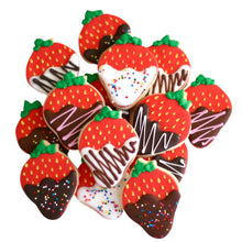 Load image into Gallery viewer, Chocolate Covered Strawberry Cookie Valentine&#39;s Gift Box Set
